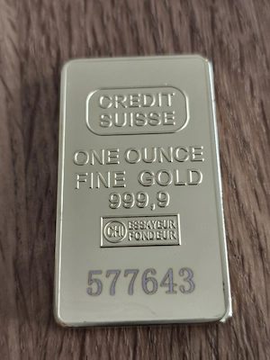 Goldbarren 1. oz