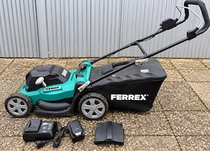 Ferrex Akku-Rasenmäher 40 V 40cm - mit Akku und Ladegerät