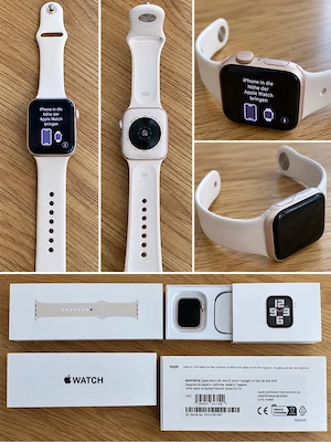 Apple Watch mit Originalverpackung und Armband   Polarstern