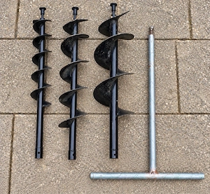 3 Erdbohrer   Erdlochbohrer 
