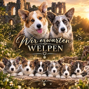Wurfankündigung Corgi von der Klosterruine 