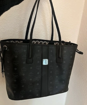 MCM Shopper Liz Visetos Shopper Medium Black 