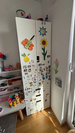 IKEA Smastad Kleiderschrank weiß mit 5 Schubladen