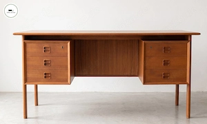 Teak Schreibtisch von Arne Vodder für Brouer M belfabrik