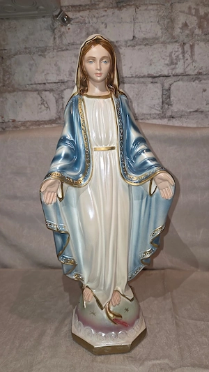 Madonna Marienfigur handbemalt Made in Italy   religiöse Statue