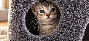 Fünf süße silber-graue Kitten suchen ein liebevolles Zuhause