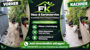 Pflasterreinigung, Hofreinigung & Gartenpflege in Pfungstad & Umgebung!
