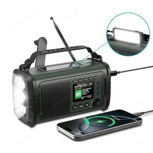 FY 52 tragbares FM Radio in Dunkelolivgrün
