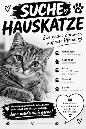 Suche schöne Hauskatze