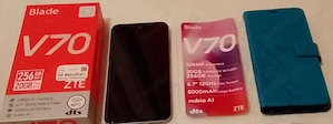 ZTE Blade V70 256 GB Stardust Gray Dual SIM Smartphone Handy Mobiltelefon + Handyhülle