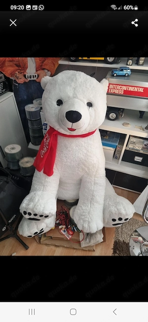 Coca Cola Eisbär riesig von Coca Cola (Tombola Gewinn) 