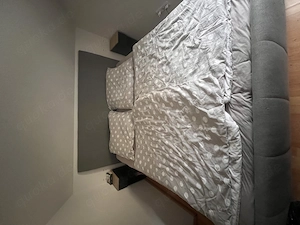Boxspringbett grau Mömax 180x210cm