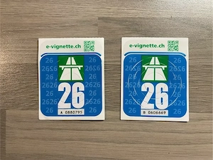 Autobahnvignette Schweiz 2026