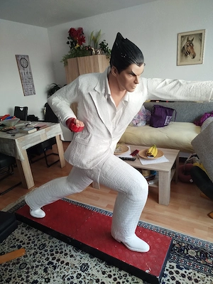 Kazuya Mishima Tekken lebensgroße Statue 