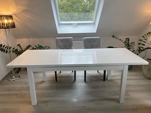 Esstisch Holz weiß inkl. 6 Stühle