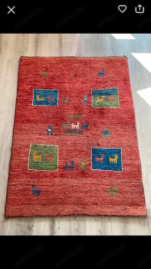 Gabbeh Teppich rot