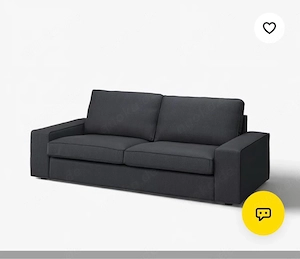 IKEA KIVIK 3er-Sofa mit passendem Hocker, unbenutzt
