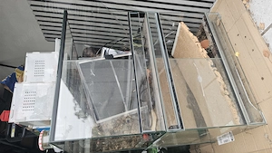 4 Terrarien 60*40*40 mit Schiebetüren