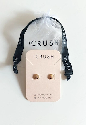 "Solar" Ohrringe, icrush, Damenschmuck, Sonnenohrstecker *NEU