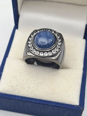 JLO Kollektion Silberring 925 Sterling Silber mit Kyanit
