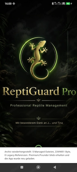 Reptiguard Pro   App für Reptilienhalter   