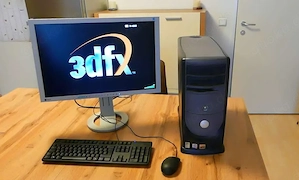 Voodoo 2 SLI - GeForce4 4600Ti - DELL Pentium 4 - Monitor EIZO FlexScan - Windows XP - Windows 98