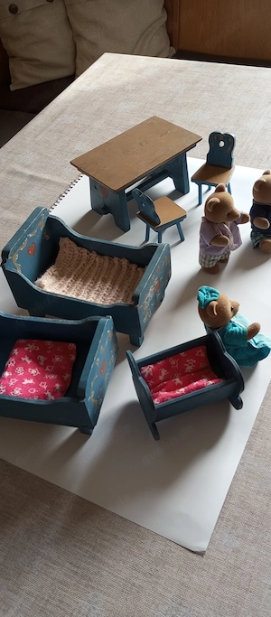 Puppenhausmöbel der 60'er+ Simba Bärchen 