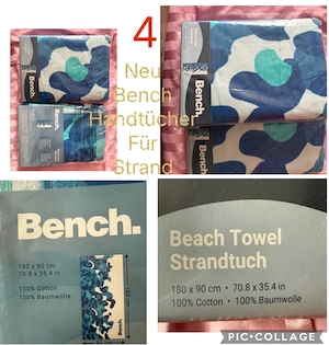 4 strandhandtücher neu  bench 