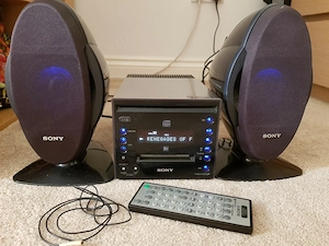 SONY CMT-C5 Mini Stereo Hi-Fi System, Minidisc, CD, Radio , 20Watt, very rare Retro Stereo Lifestyle