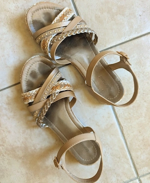 Gerne getragene Sandalen