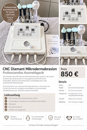 CNC Diamant-Mikrodermabrasionsgerät   wie neu
