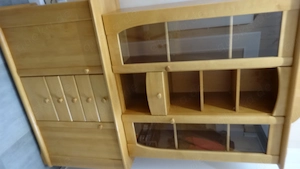 Vitrinen Schrank Wohnzimmerschrank Esszimmerschrank mit Glastüren