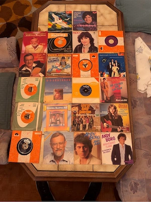 Konvolut 22 Schallplatten Singles 7 Zoll Schlager Oldies Jukebox