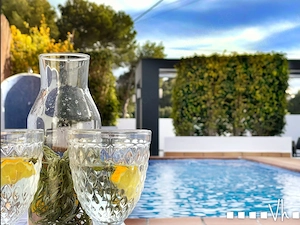 Ferienhaus Moraira Costa Blanca mit privatem Pool, 6 Schlafzimmern am Meer nur 300 m zur Bucht