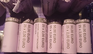 original Rollen dt. 2,- Gedenkmünzen ab 2019