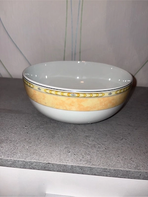 Kahla Porzellan Schale   21 cm   Vintage   schönes Golddekor