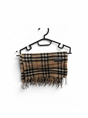 Vintage Burberry Schal Beige Nova Check 100% Lambswool