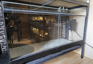 großes Glasterrarium zu verschenken 