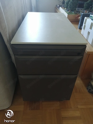 Profi-Bürotisch-Unterschrank, sehr Stabil aus Metall und schlagfestem Kunsstoff, Maße siehe Bilder