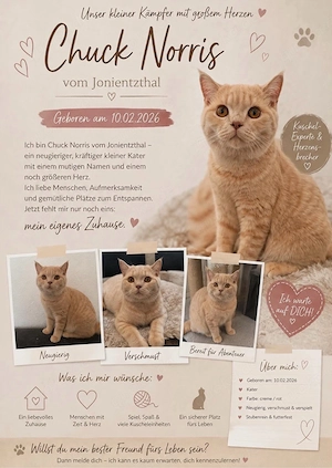 Katerchen sucht Liebevolles Zuhause