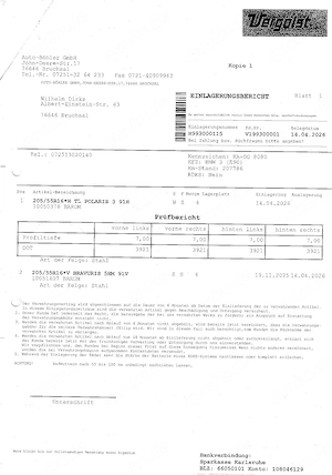 4 Winterreifen auf 5-Loch Stahlfelgen für 3 er BMW