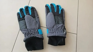 Kinderhandschuhe blau grau