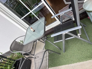 Gartentisch für Balkon inkl. Stühle 