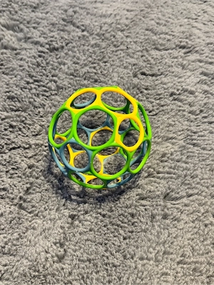 Oball Classic Greifball, ca. 10 cm, Blau Grün Gelb