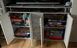tv Sideboard weiss beton optik 