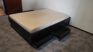 IKEA Bett 1,40 x 2m mit 4 Schubladen, Lattenrost, Matratze
