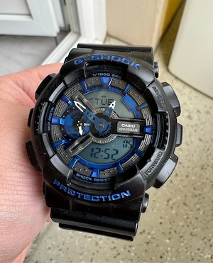 Casio G-Shock GA-110CB-1AER Schwarz Blau, Analog-Digital