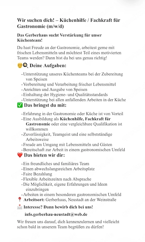 Küchenhilfe gesucht