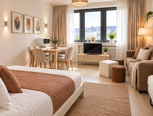 Modernes, möbliertes Apartment in München