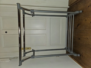 Neuwertig! Roll Etagen Kleiderständer Ständer Garderobe Chrom 4 Rollen TOP!
